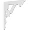 Ekena Millwork Cornelia Architectural Grade PVC Bracket, 5/8"W X 18"D X 18"H BKTP01X18X18CN - alternate 1